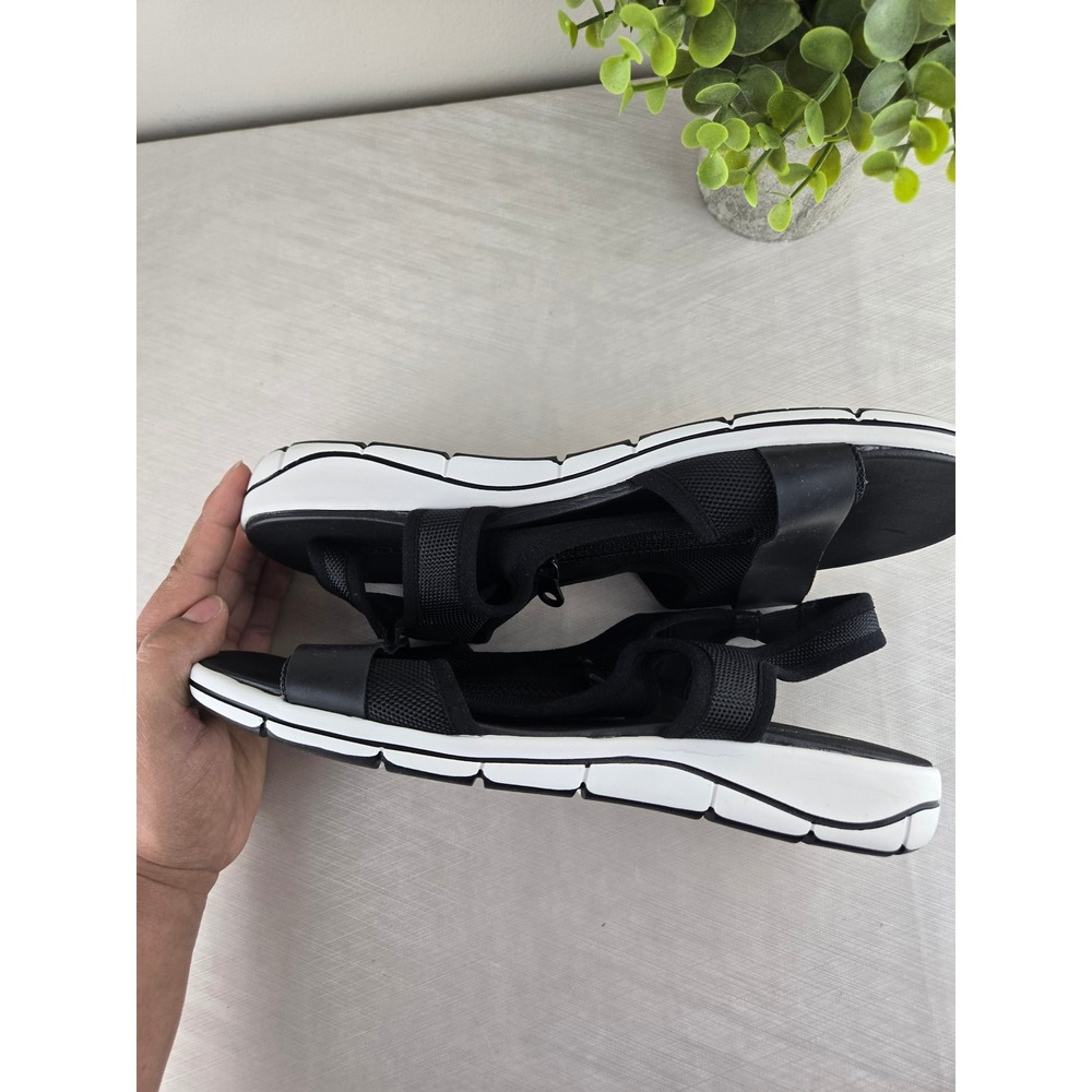 Aerosoles Top Form Womens Black Mesh Front Zip Sporty Slingback Sandals 11M - Picture 10 of 11
